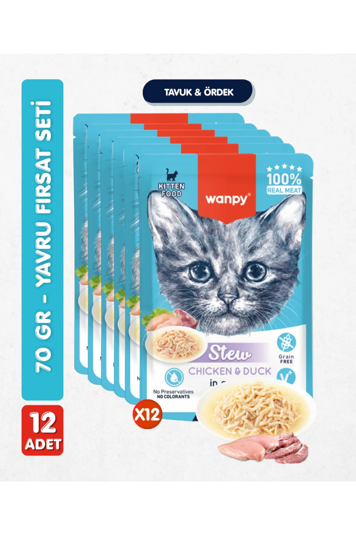 Friskies Adult Tavuklu Yaş Kedi Maması 85 g x 24